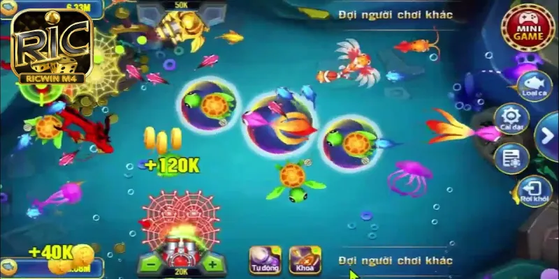 Bắn cá RICWIN Game bắn cá Ricwin được nhiều game thủ yêu thích